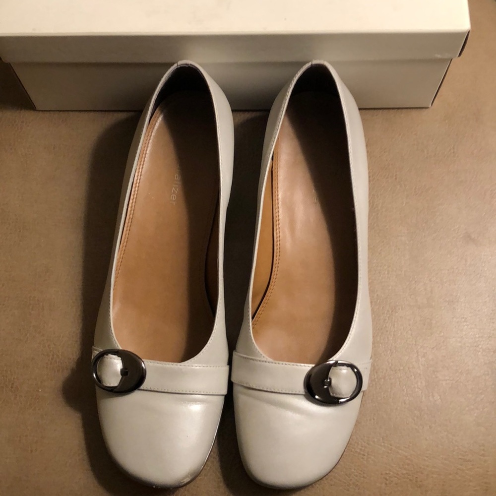 Naturalizer baby blue/silver flats, 8.5N